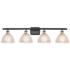 Arietta 36" 4-Light Black Antique Brass Bath Light w/ Clear Shade