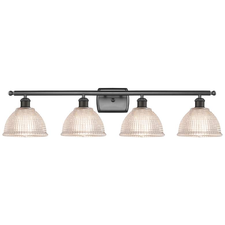 Image 1 Arietta 36" 4-Light Oil Rubbed Bronze Bath Light w/ Clear Shade