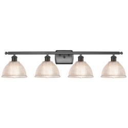 Arietta 36" 4-Light Oil Rubbed Bronze Bath Light w/ Clear Shade