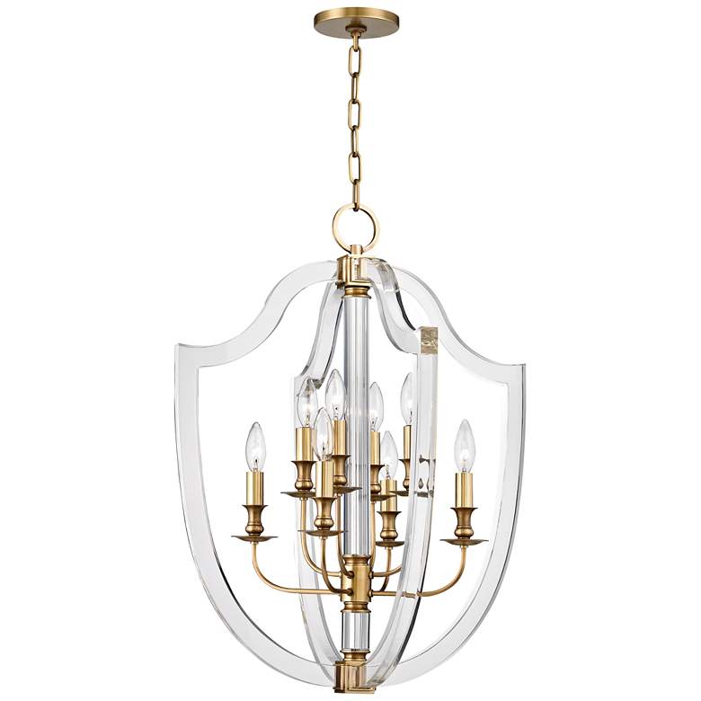 Image 1 Arietta 8 Light Chandelier - Aged Brass