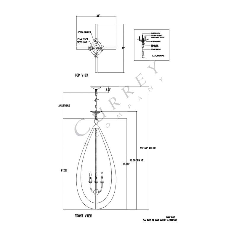 Image 6 Arietta Teardrop Chandelier more views