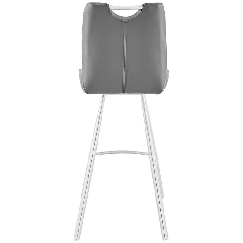 Image 6 Arizona 30" Charcoal Faux Leather Tufted Bar Stool more views
