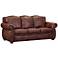 Arizona 88 1/2" Wide Brown Top Grain Leather Sofa