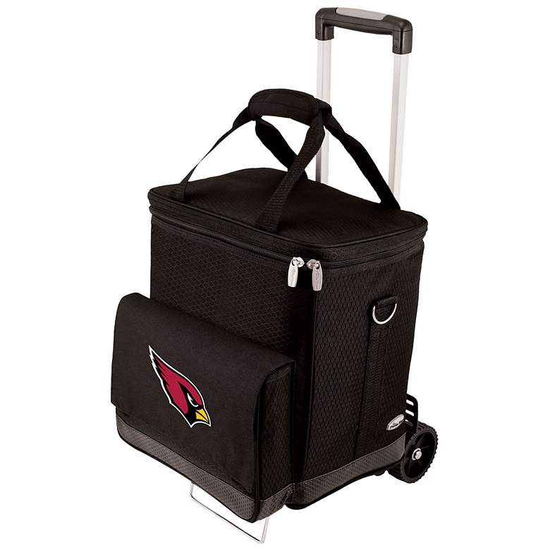 Image 1 Arizona Cardinals Black Insulated Cellar with Trolley