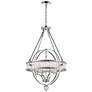 1_Arkansas 20" Wide Chrome 4-Light Chandelier