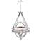 Arkansas 20" Wide Chrome 4-Light Chandelier