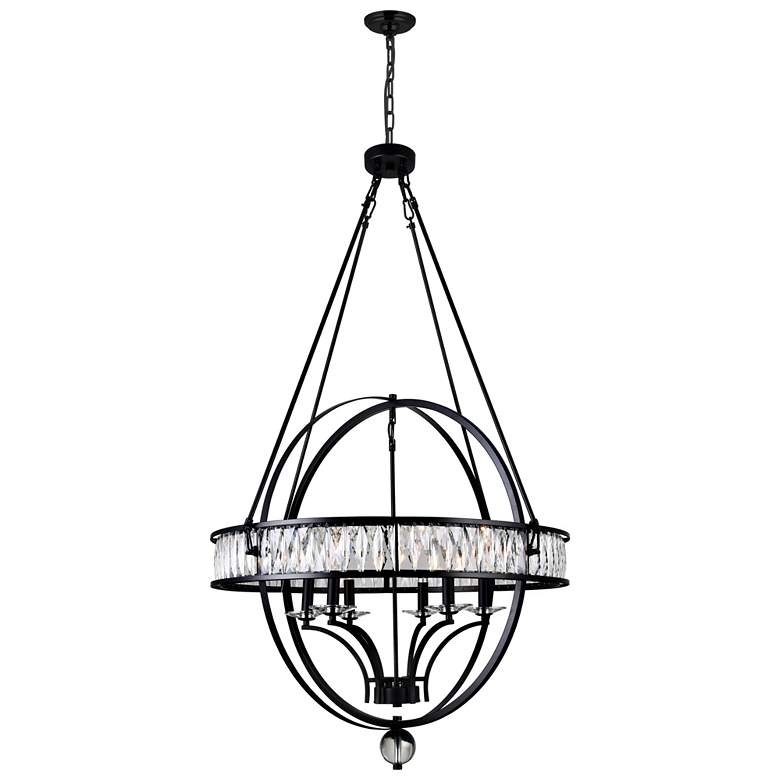 Image 1 Arkansas 6 Light Chandelier With Black Finish