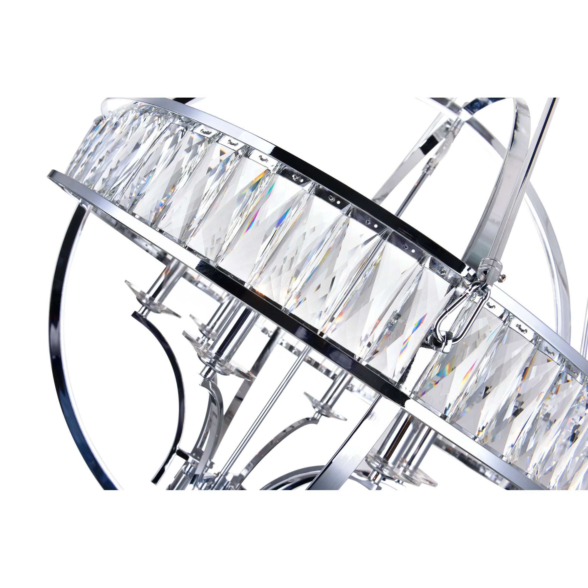 Image 3 Arkansas 6 Light Chandelier With Chrome Finish more views