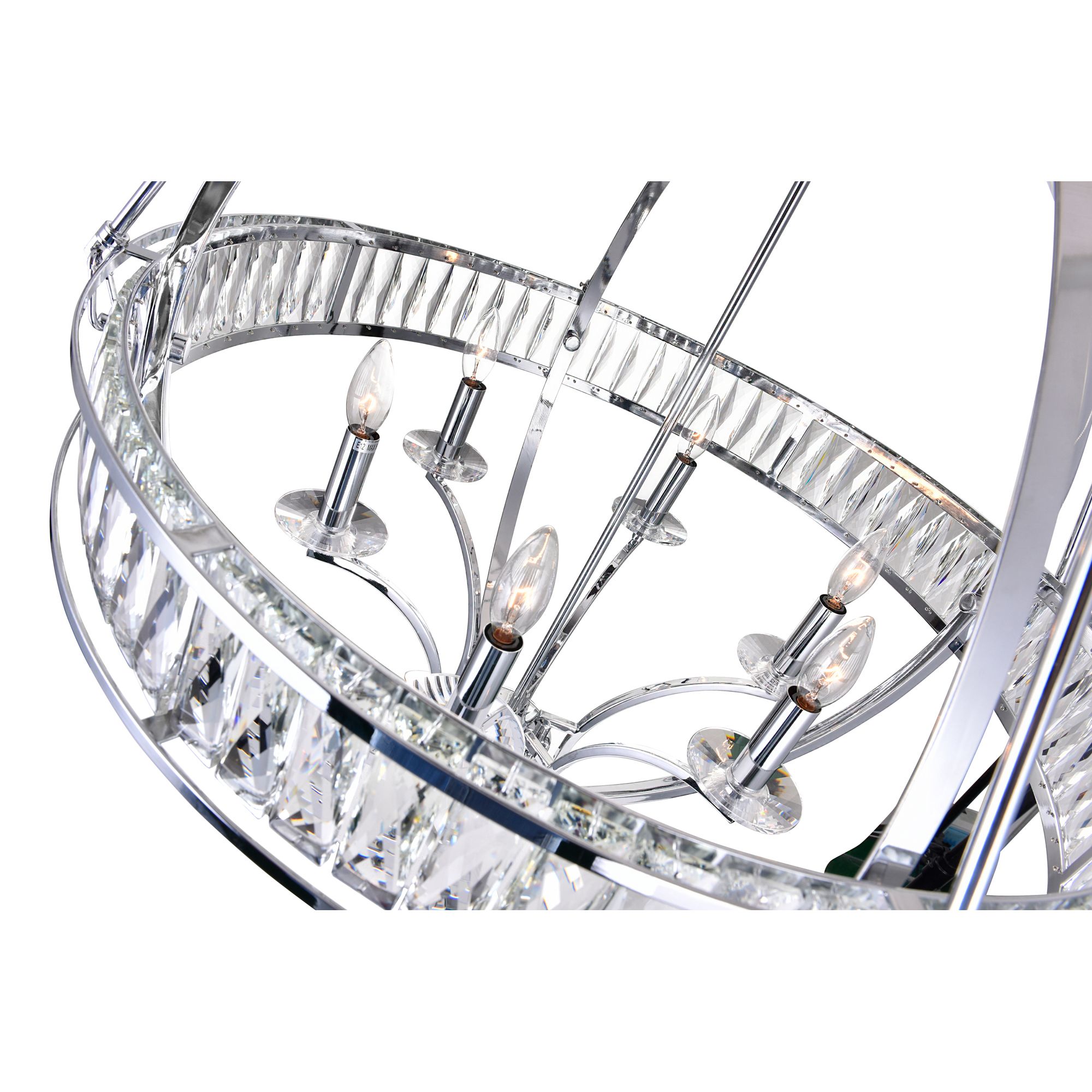 Image 2 Arkansas 6 Light Chrome Chandelier more views