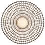 5_Arlen 21 3/4" High Black and Rattan Outdoor Hanging Light more views