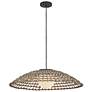 6_Arlen 21 3/4" High Black and Rattan Outdoor Hanging Light more views