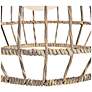 3_Arlen 24" Wide Black and All-Weather Rattan Pendant Light more views