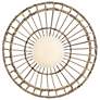 5_Arlen 24" Wide Black and All-Weather Rattan Pendant Light more views