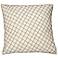Arlequin Pewter 18" Square Beaded Accent Pillow