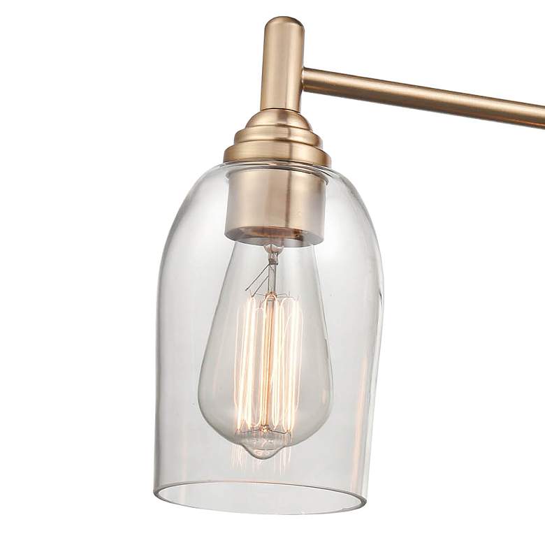 Image 2 Arlett 31" Wide Modern Gold 4-Light Bath Light more views