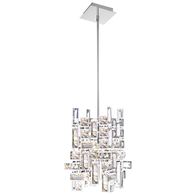 Image 1 Arley 1 Light Mini Chandelier With Chrome Finish