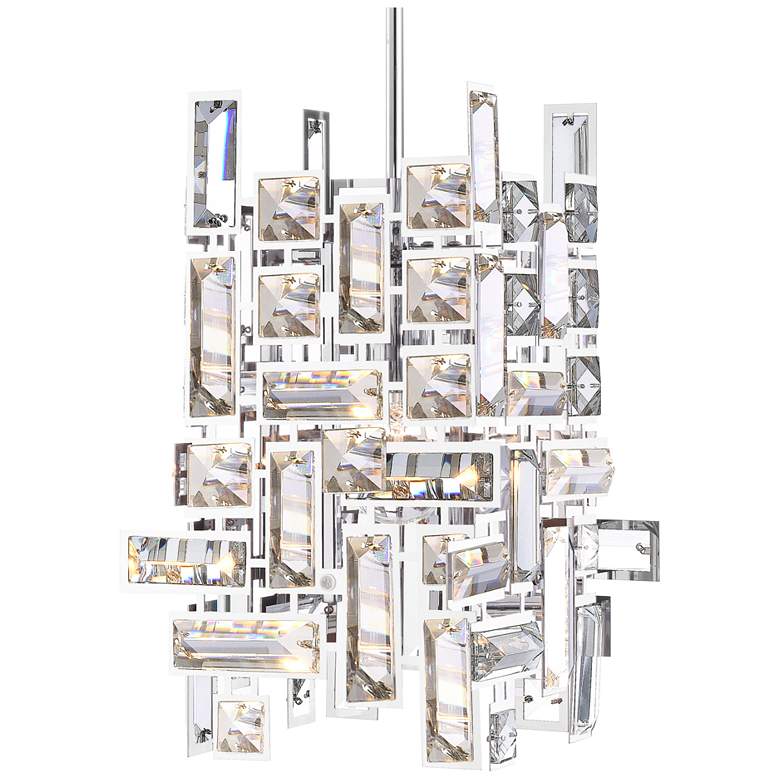 Image 2 Arley 1 Light Mini Chandelier With Chrome Finish more views