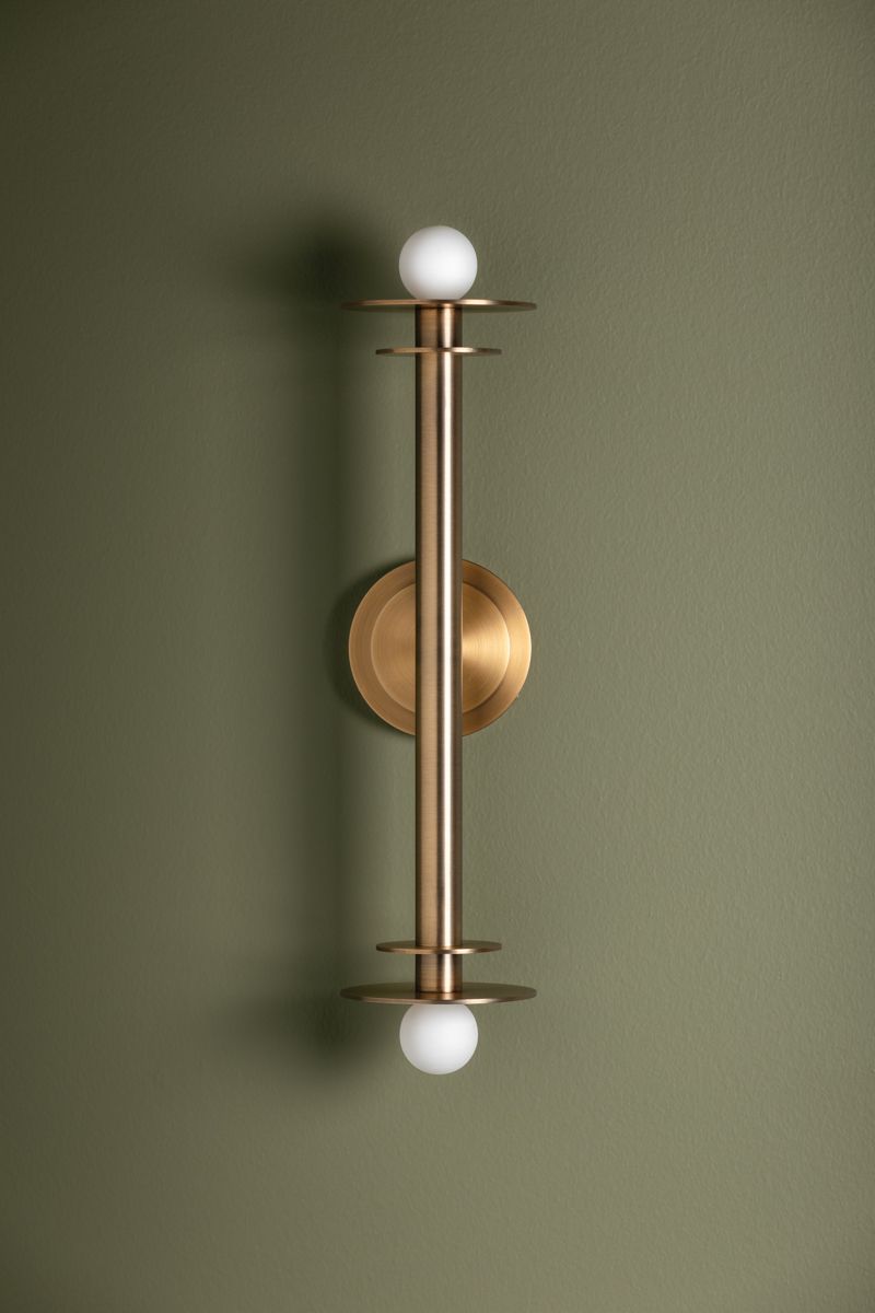 Image 3 Arley 21" High Patina Brass Wall Sconce more views