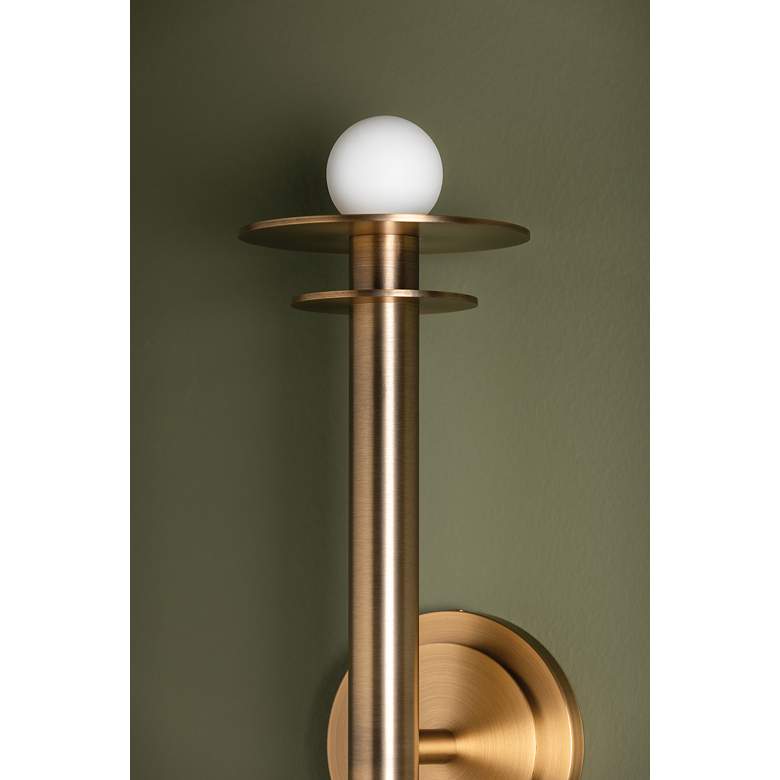 Image 5 Arley 21" High Patina Brass Wall Sconce more views