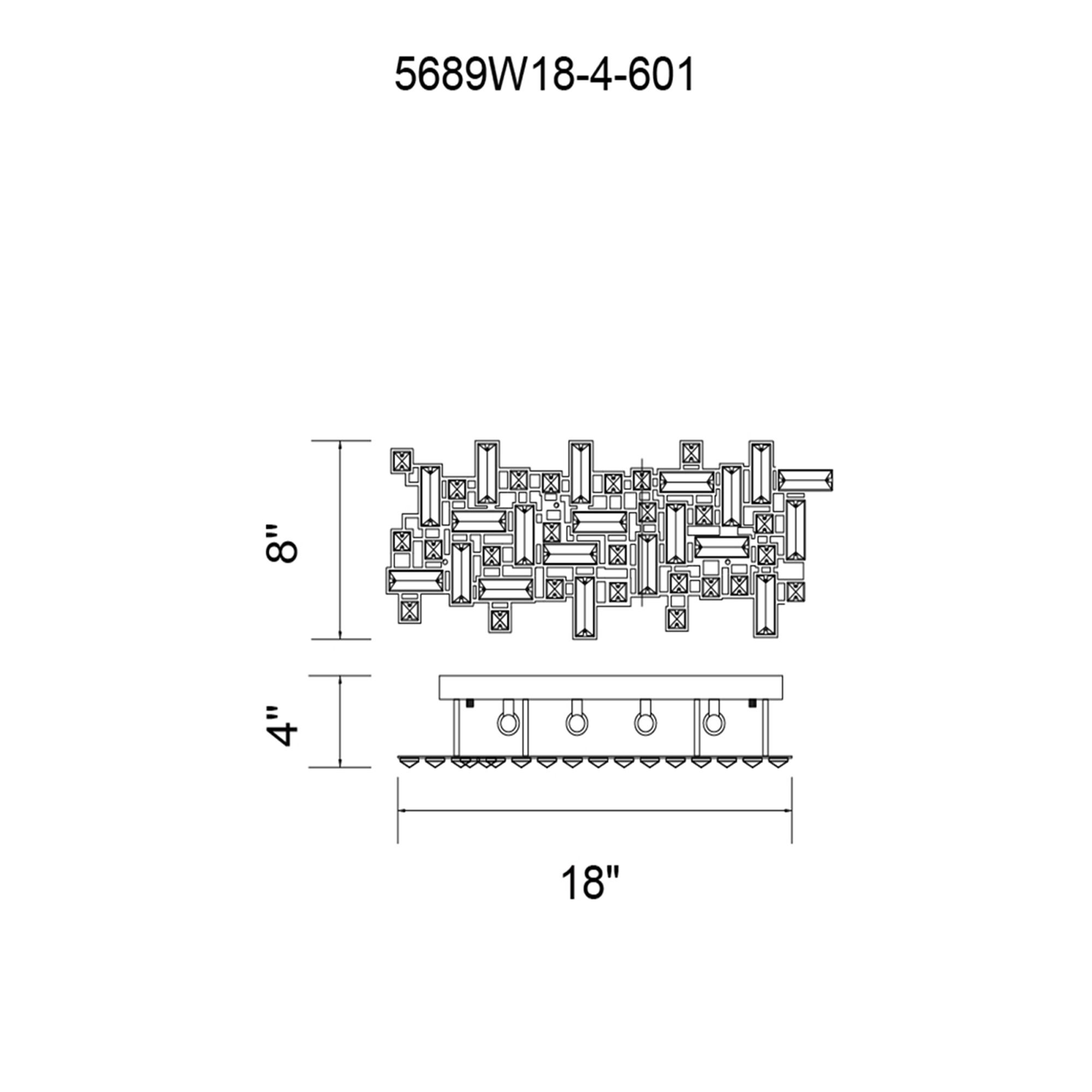 Image 6 Arley 4 Light Vanity Light With Chrome Finish more views