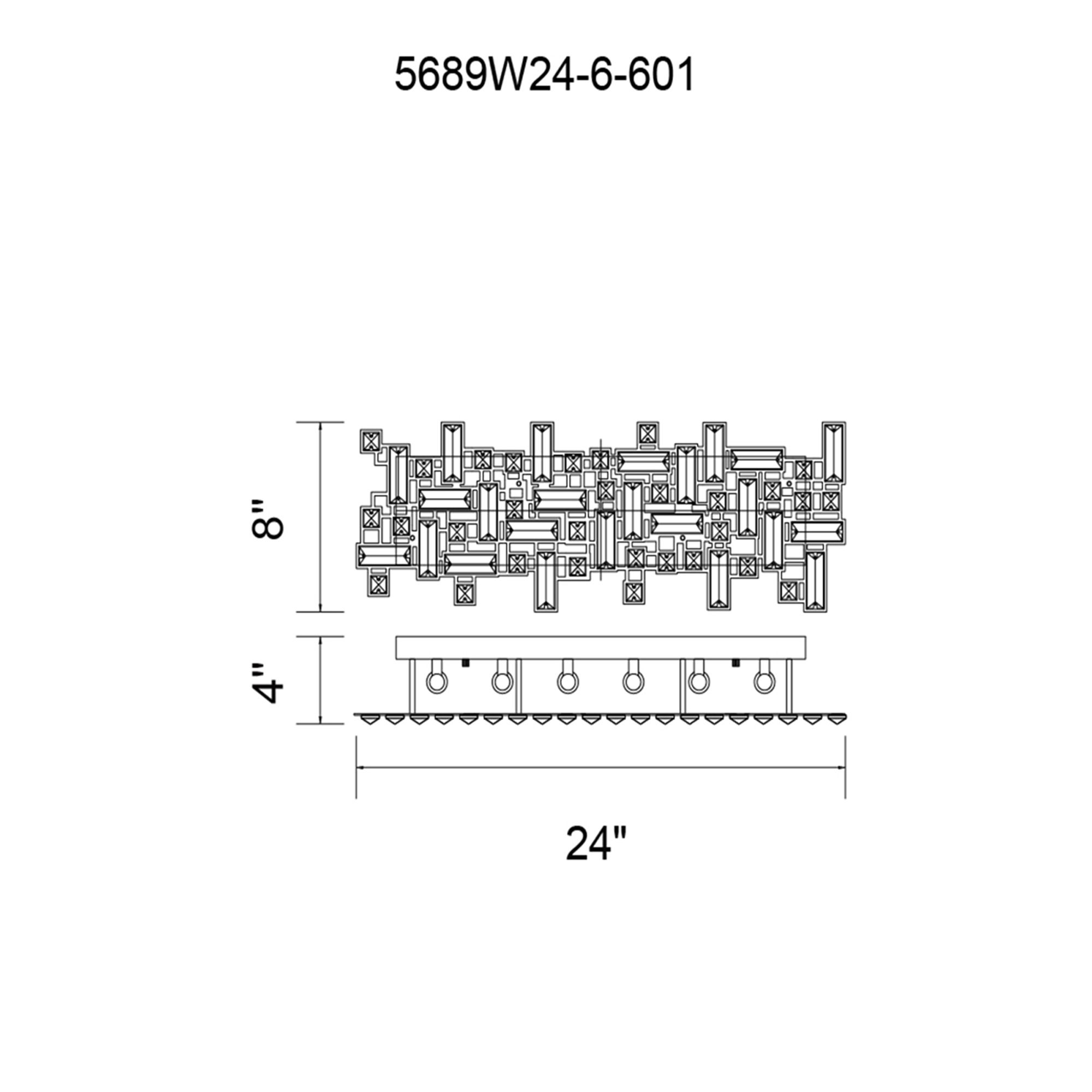 Image 6 Arley 6 Light Vanity Light With Chrome Finish more views
