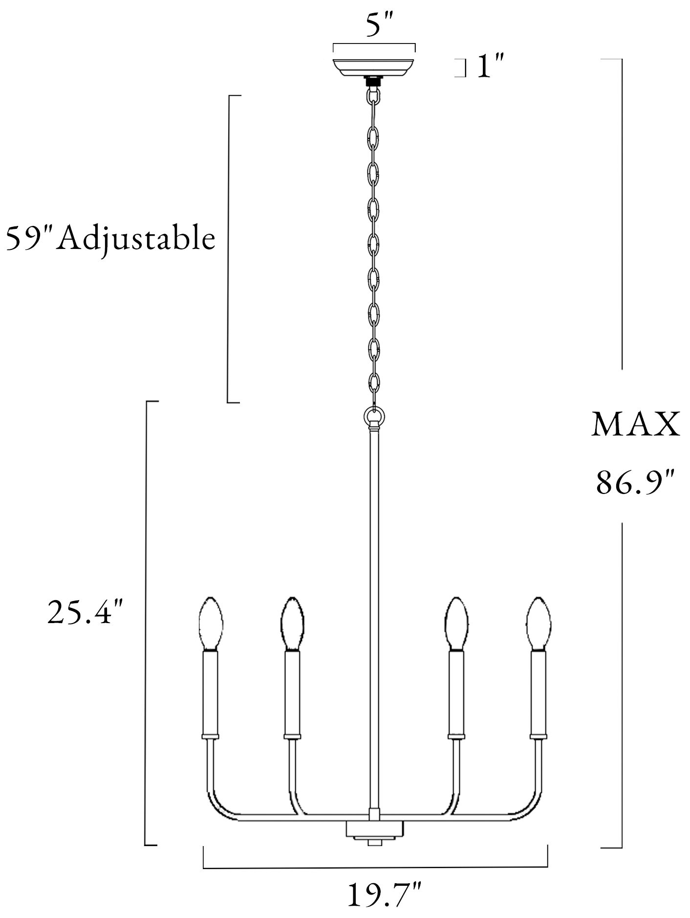 Image 2 Arlin 19.7" Wide Gold 6-Light Chandelier more views
