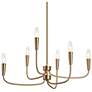2_Arlin 26.8" Wide Gold 6-Light Candle Chandelier