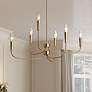1_Arlin 26.8" Wide Gold 6-Light Candle Chandelier