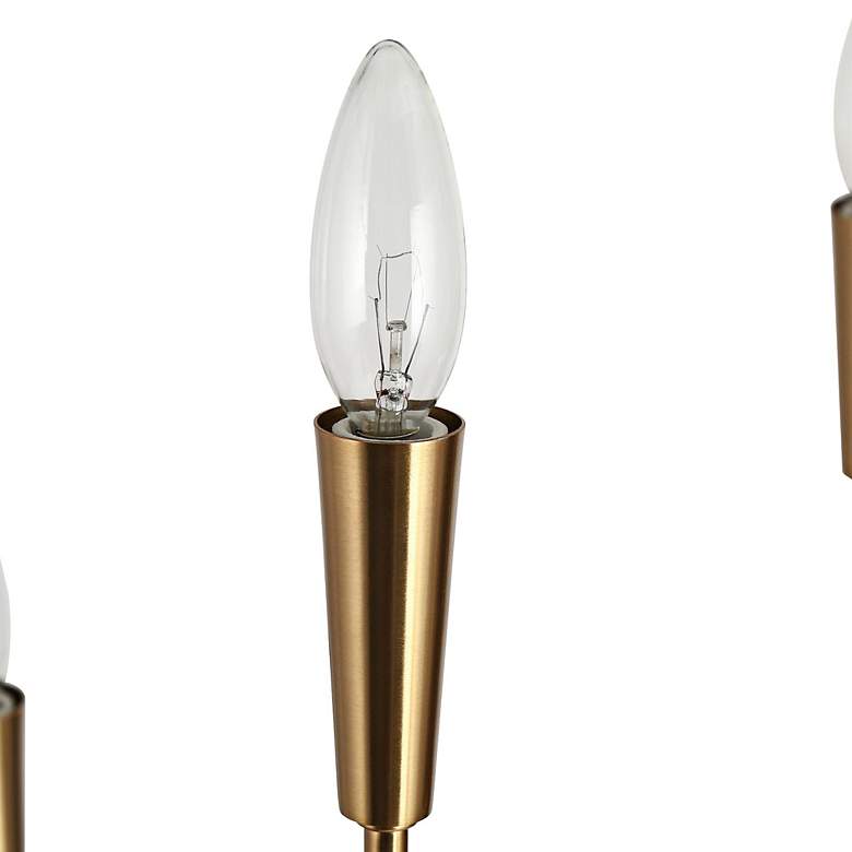 Image 3 Arlin 26.8" Wide Gold 6-Light Candle Chandelier more views