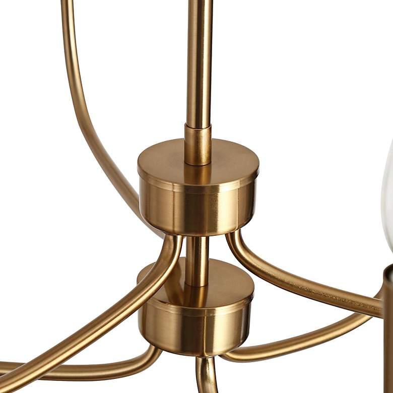 Image 4 Arlin 26.8" Wide Gold 6-Light Candle Chandelier more views