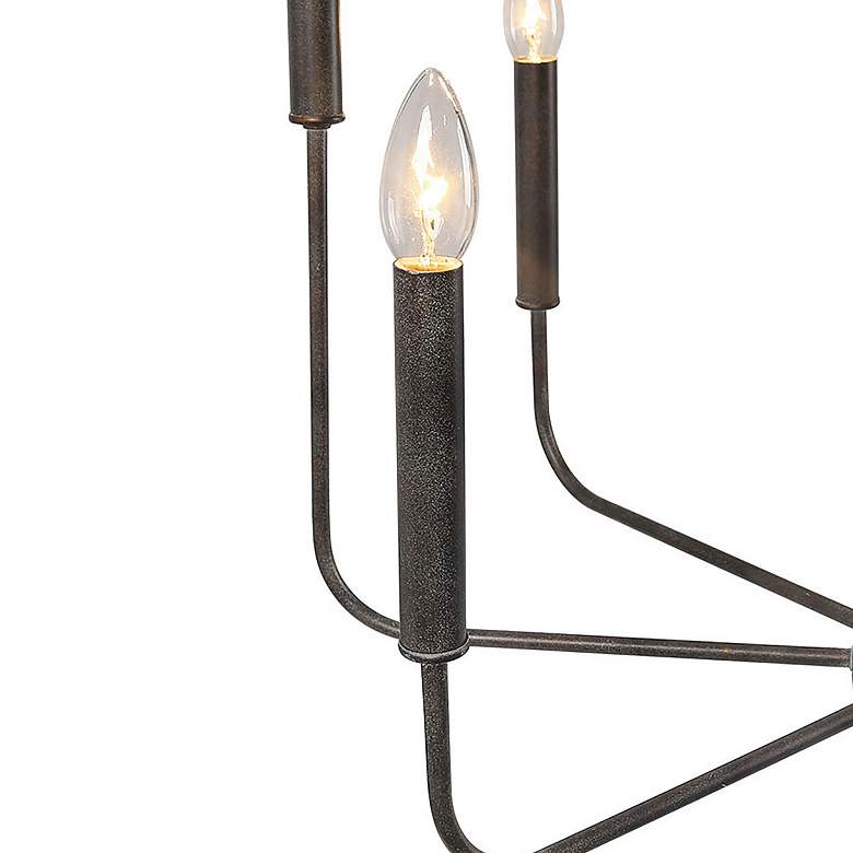 Image 3 Arlin 26" Wide Bronze 8-Light Candle Chandelier more views