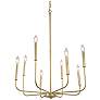2_Arlin 26" Wide Gold 8-Light Candelabra Arm Chandelier more views