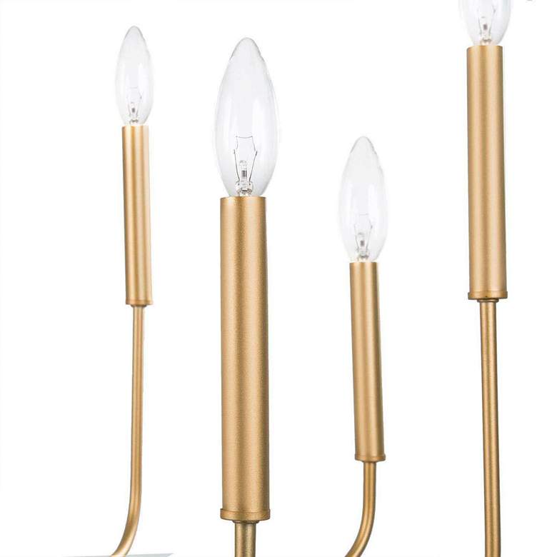 Image 4 Arlin 26" Wide Gold 8-Light Candelabra Arm Chandelier more views