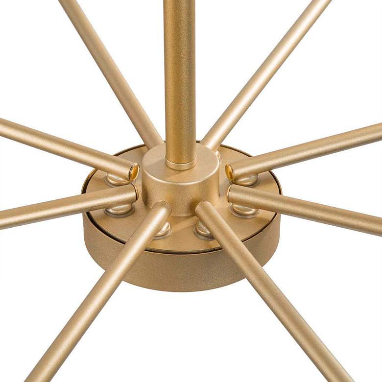 Image 5 Arlin 26" Wide Gold 8-Light Candelabra Arm Chandelier more views