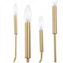 5_Arlin 26" Wide Gold 8-Light Candelabra Arm Chandelier more views