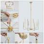 7_Arlin 26" Wide Gold 8-Light Candelabra Arm Chandelier more views