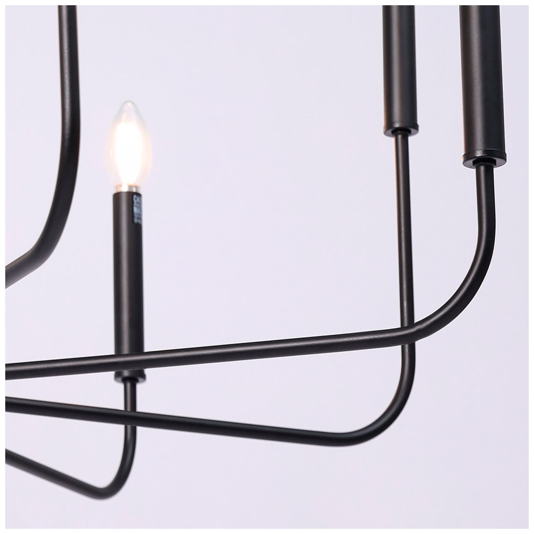 Image 3 Arlin 31.5" Wide Black 8-Light Candle Chandelier more views