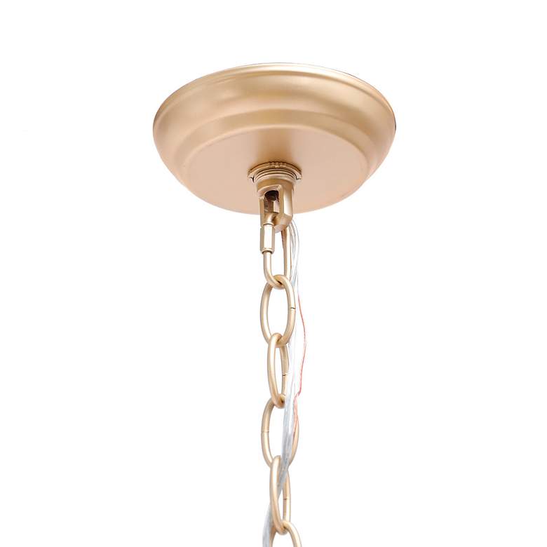 Image 3 Arlin 31.5" Wide Gold 8-Light Candle Chandelier more views
