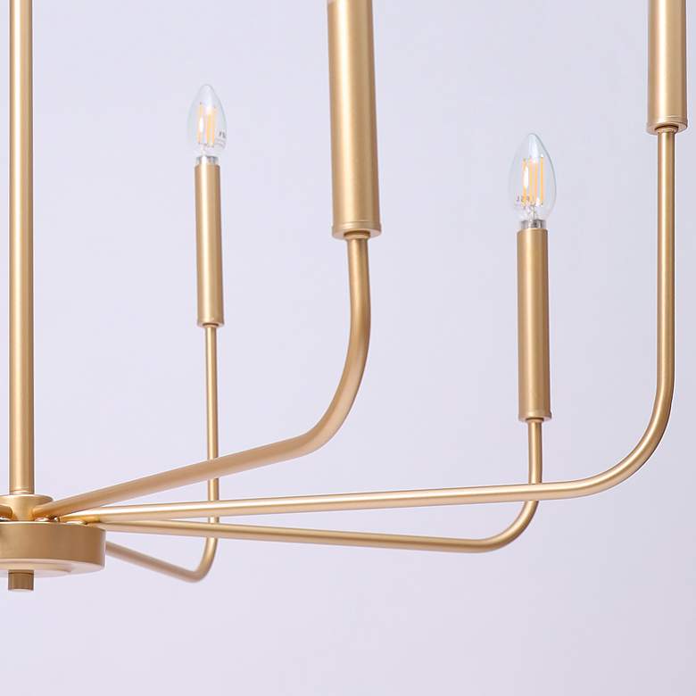Image 5 Arlin 31.5" Wide Gold 8-Light Candle Chandelier more views