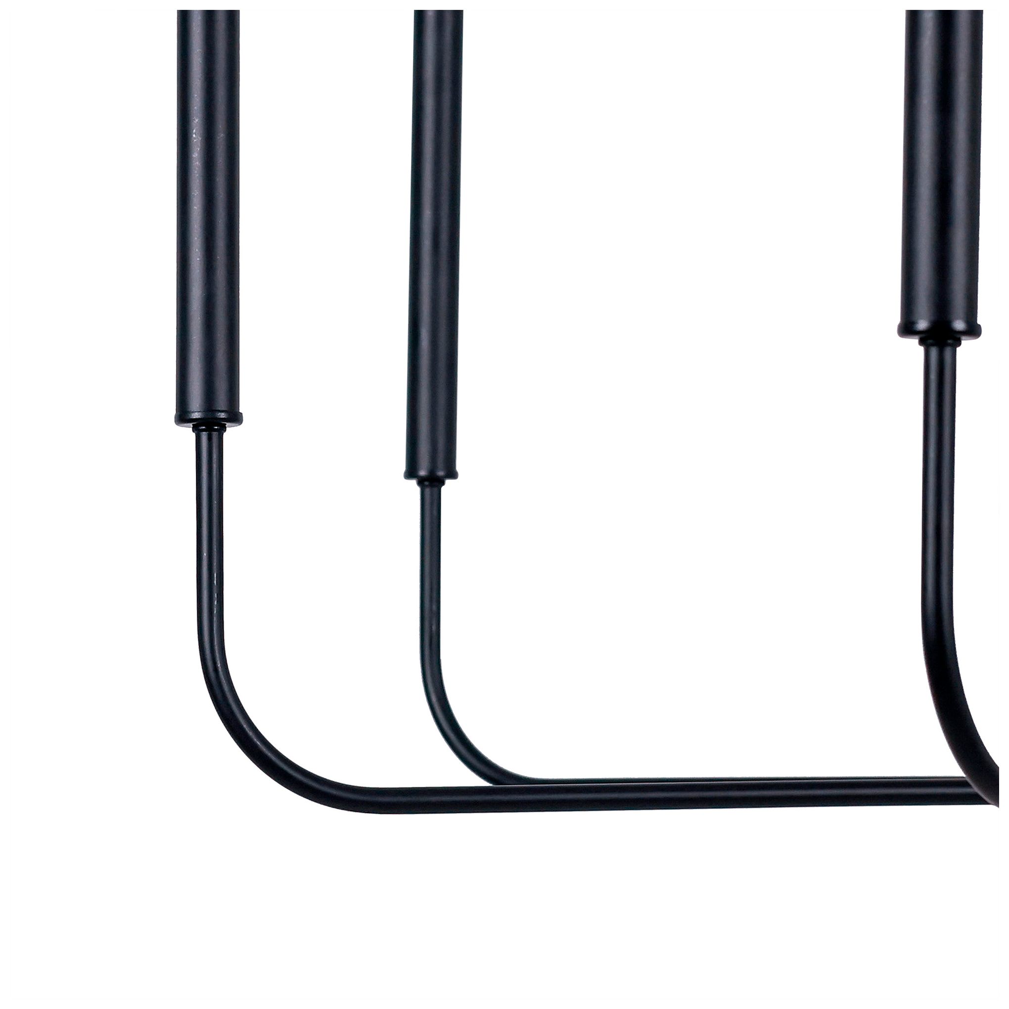 Thumbnail3 of Arlin 49.2" Wide Black 8-Light Candle Chandelier more views