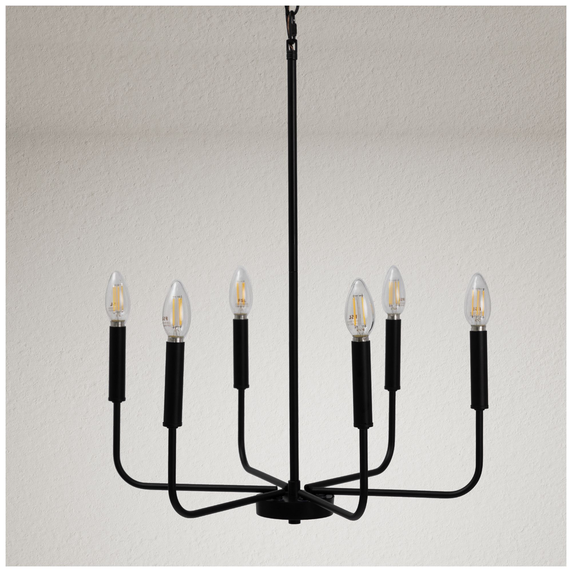 Image 4 Arlin 6-Light Farmhouse Black Chandelier - Made to Order more views
