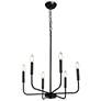 1_Arlin 6-Light Farmhouse Black Chandelier