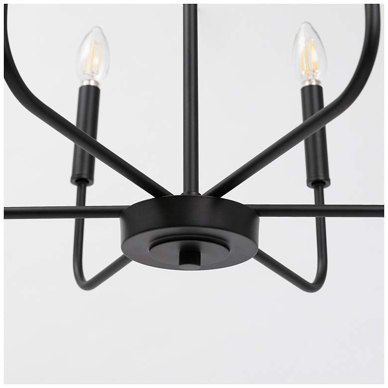 Image 3 Arlin 6-Light Farmhouse Black Chandelier more views