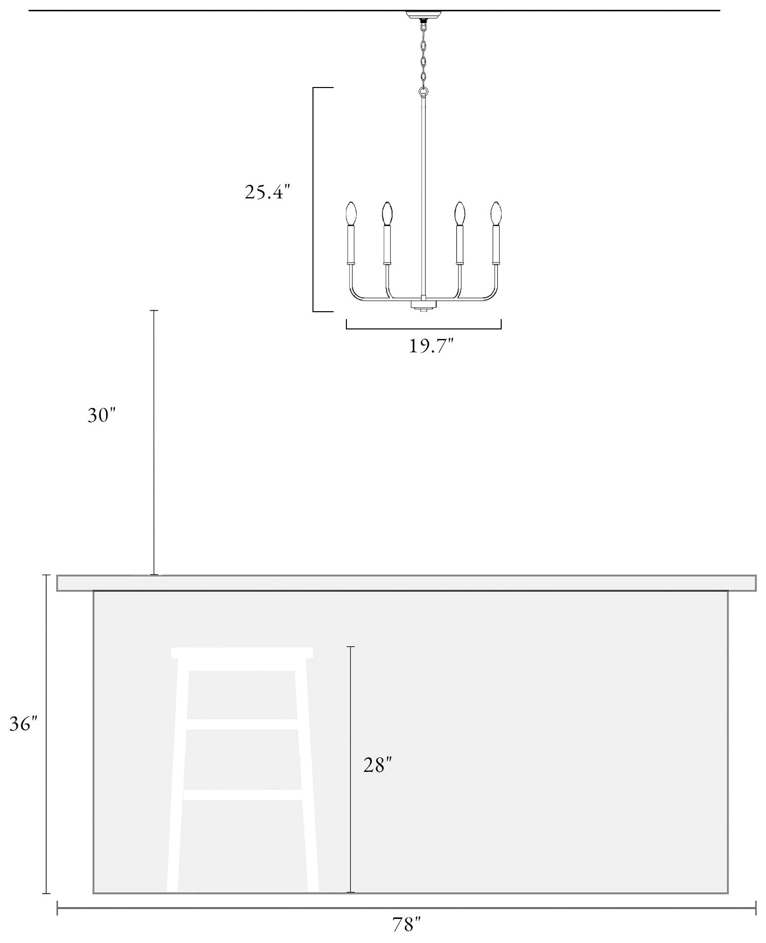 Image 5 Arlin 6-Light Farmhouse Black Chandelier more views