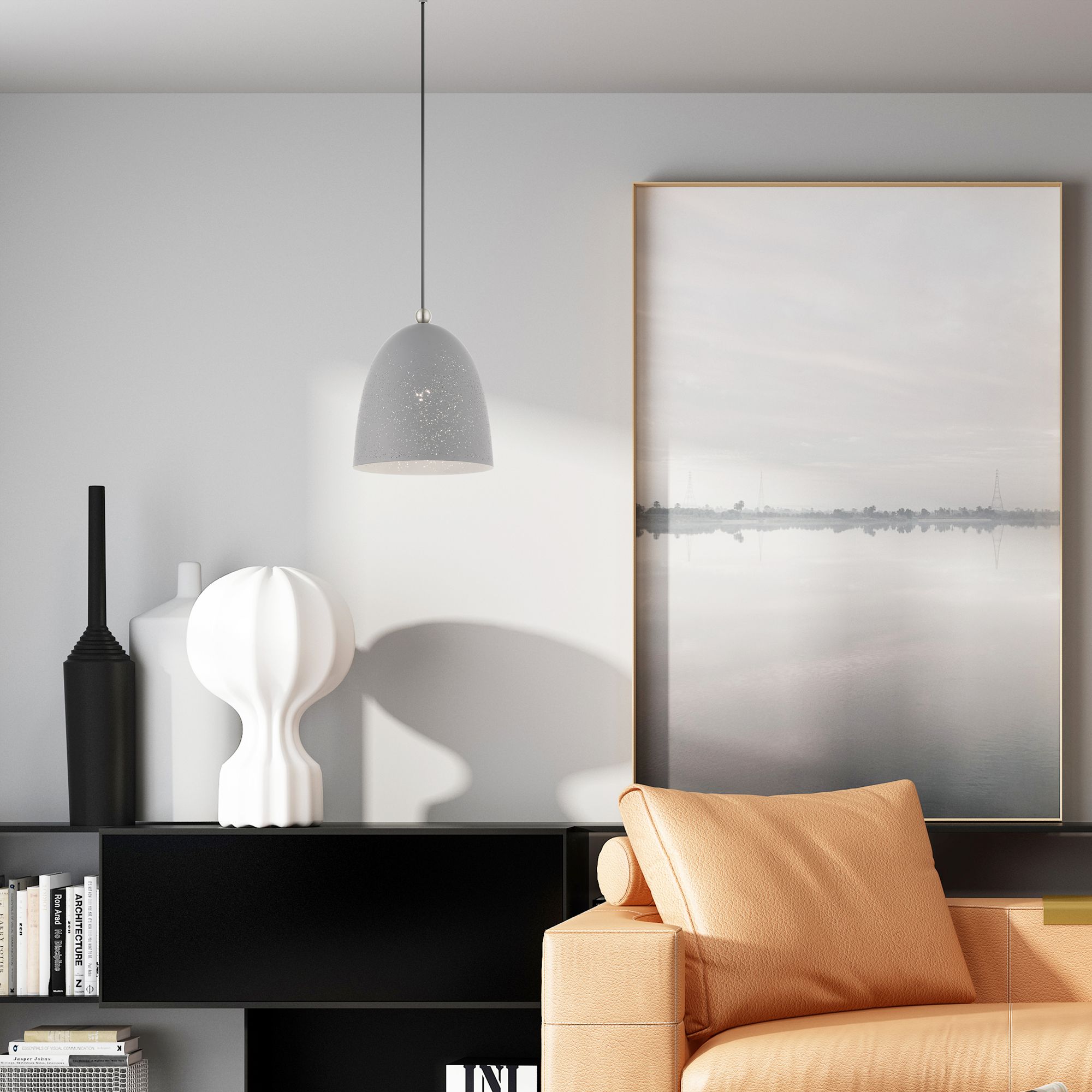 Arlington 1 Light Nordic Gray Pendant