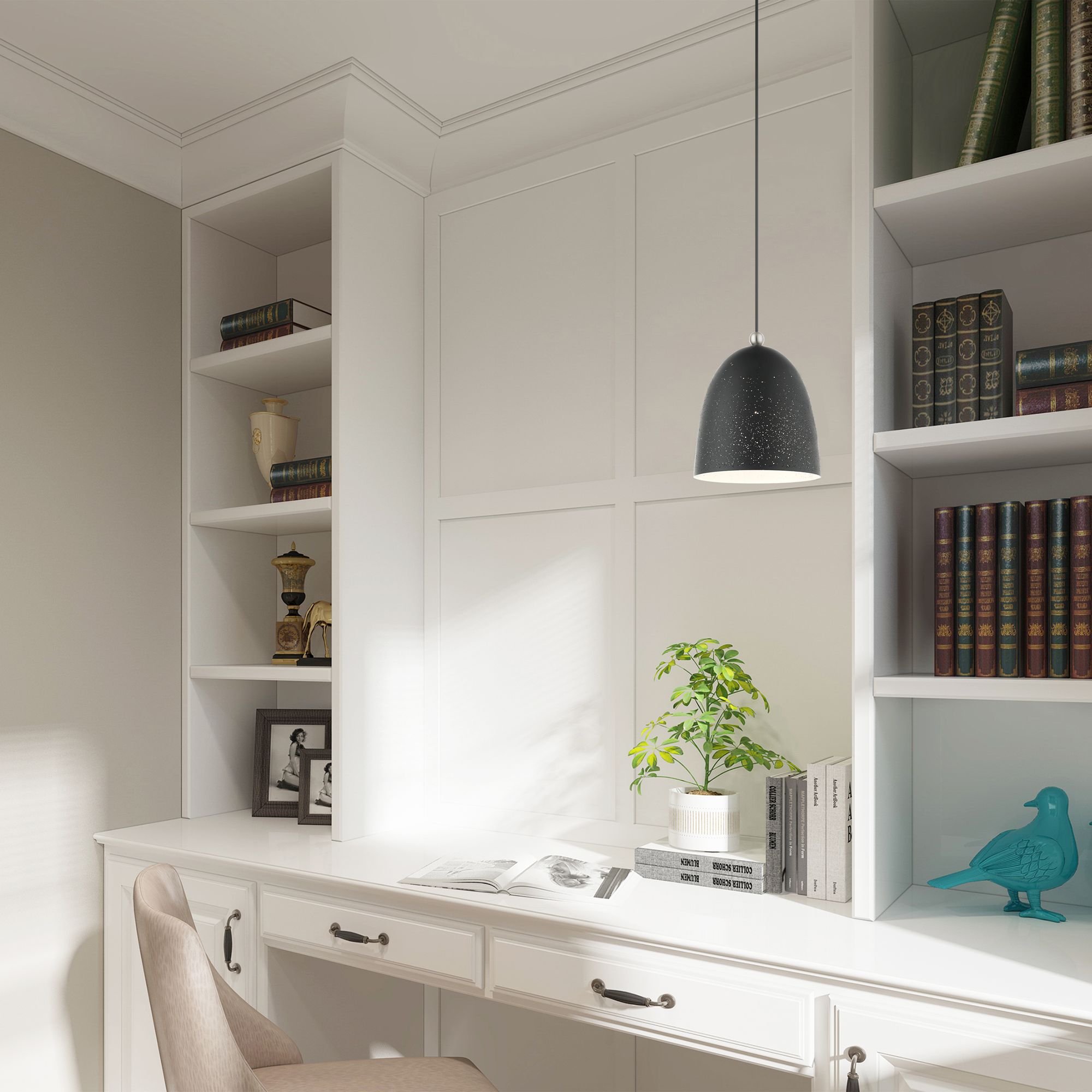 Arlington 1 Light Scandinavian Gray Pendant