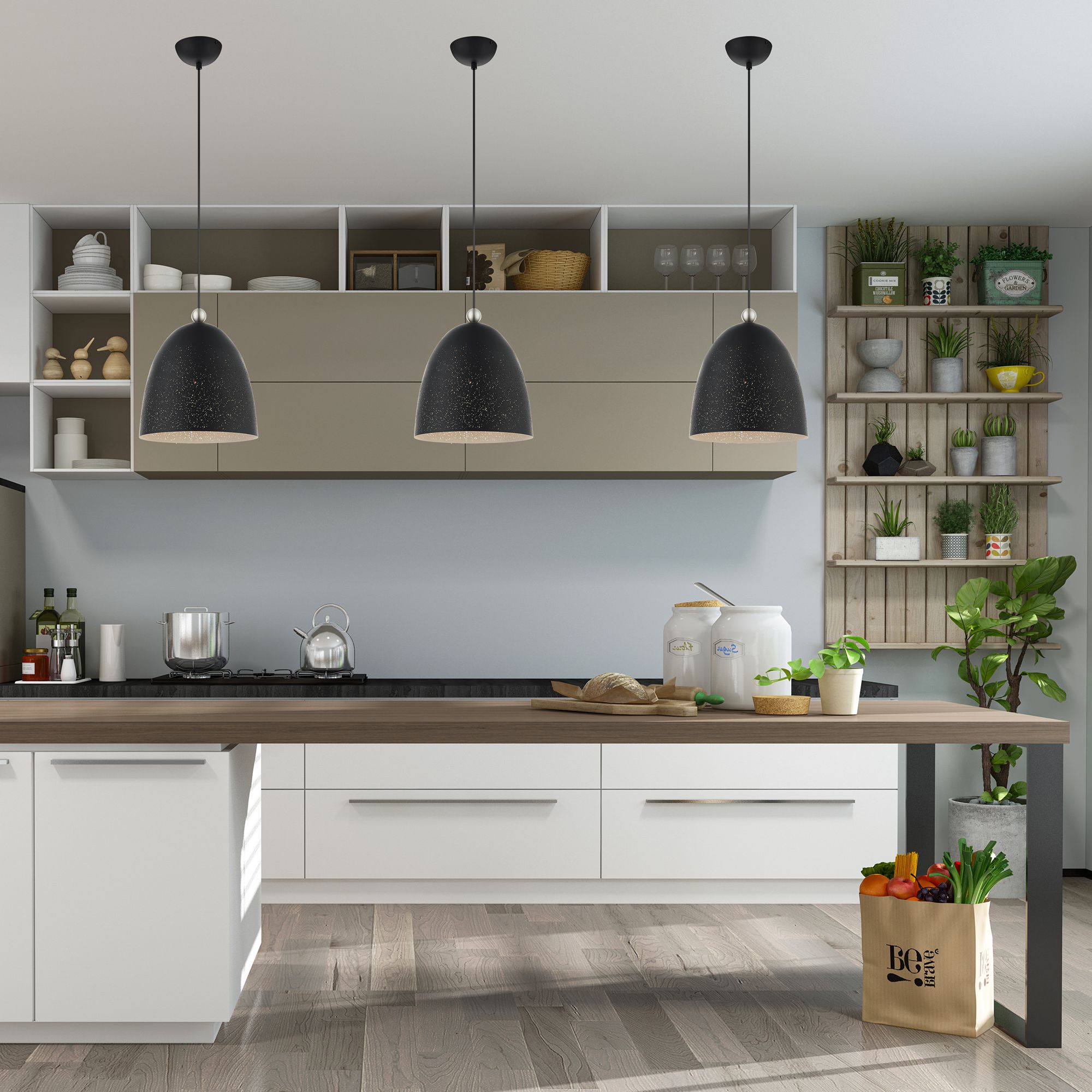 Arlington 1 Light Scandinavian Gray Pendant