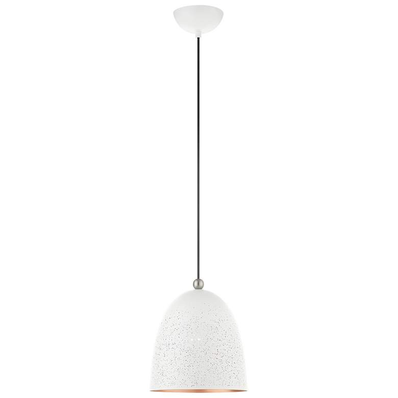 Image 1 Arlington 1 Light White Pendant
