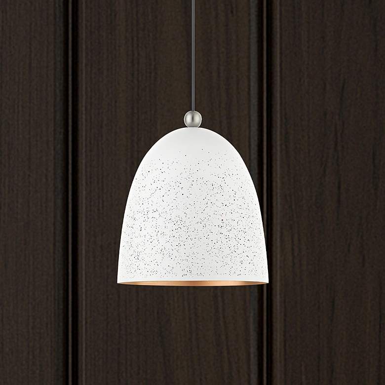 Image 1 Arlington 1 Light White Pendant