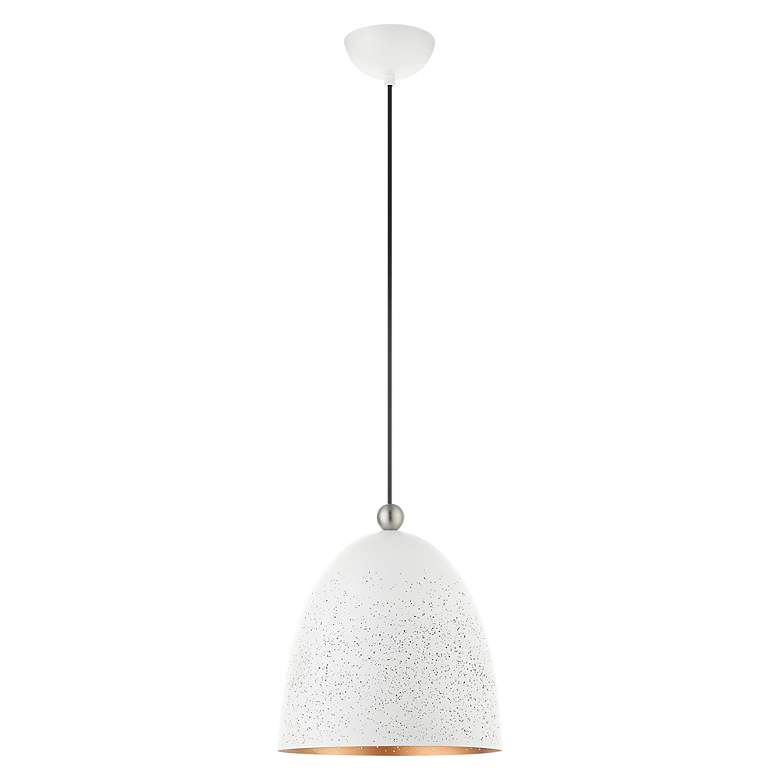 Image 3 Arlington 1 Light White Pendant more views